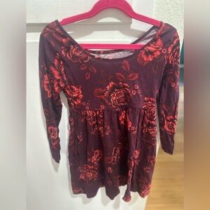 Girls fall floral dress